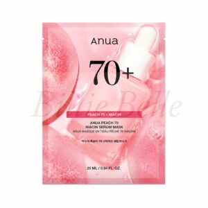 ماسک ورقه‌ای سرم نیاسین و هلو آنوا Anua Peach 70 + Niacin Serum Mask | آبرسان، روشن‌کننده و شاداب‌کننده پوست