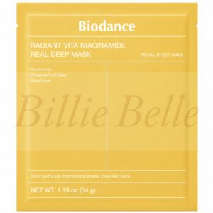 ماسک ورقه‌ای روشن‌کننده نیاسینامید بایودنس | Biodance Radiant Vita Niacinamide Real Deep Mask