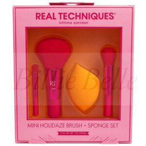 ست براش و اسفنج آرایشی Real Techniques Mini Holidaze Brush + Sponge Set